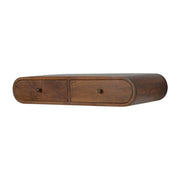 Floating Chestnut London Console Table - Solid Mango Wood