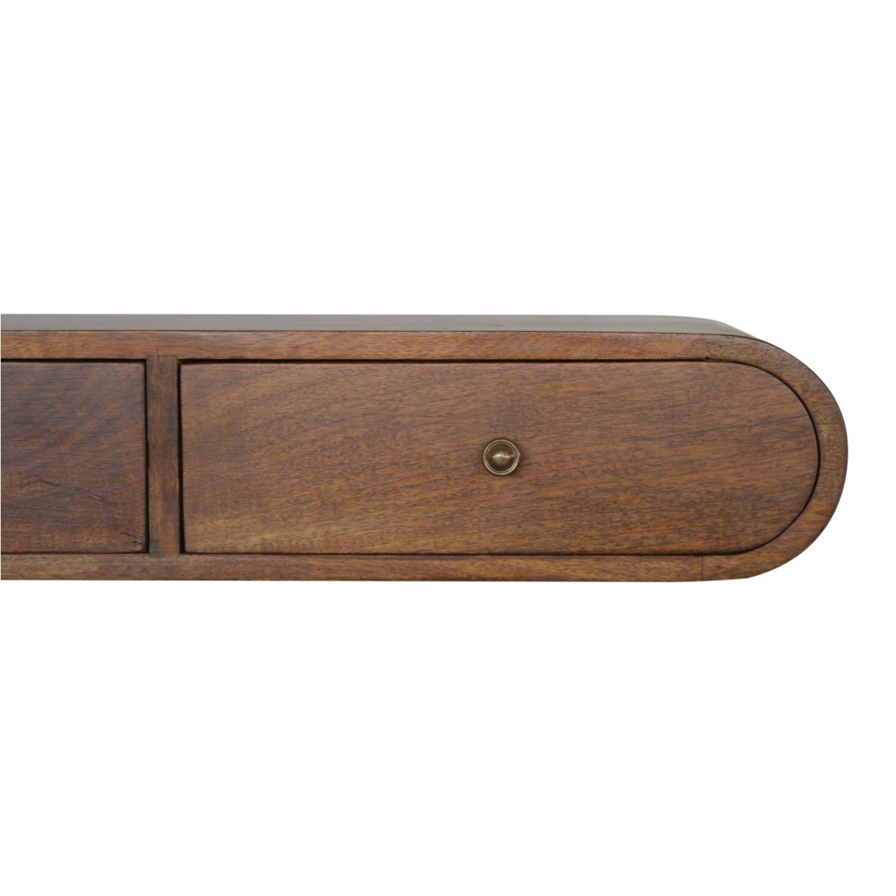 Floating Chestnut London Console Table - Solid Mango Wood