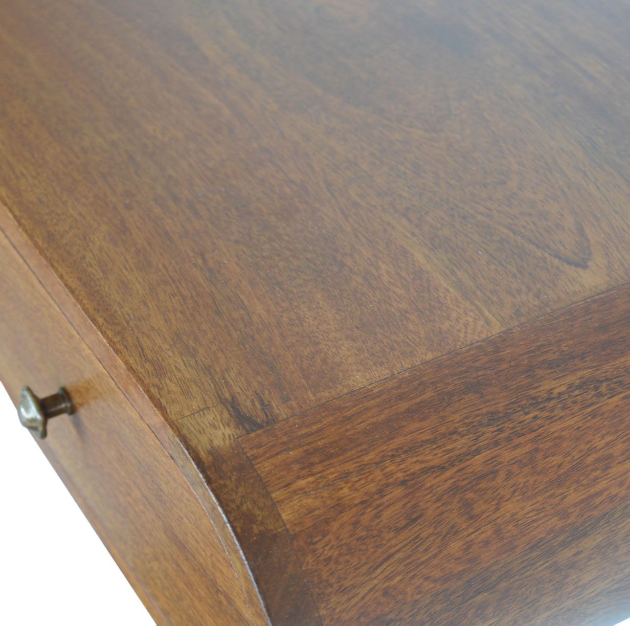 Floating Chestnut London Console Table - Solid Mango Wood