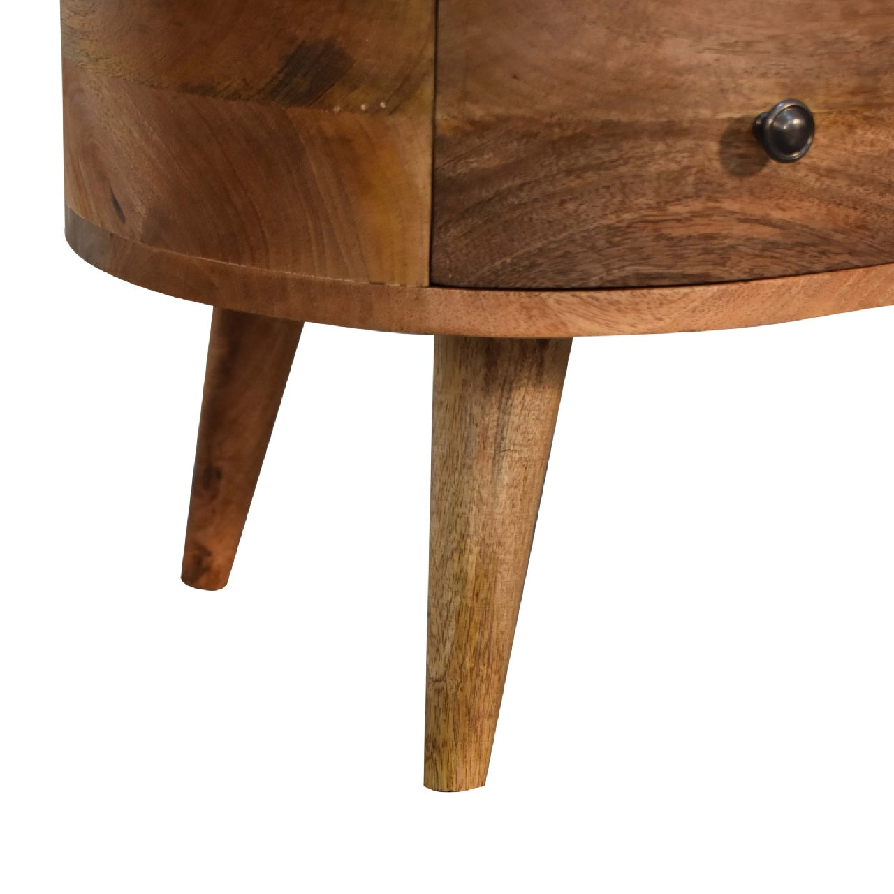 Mini Solid Mango Wood Coffee Table - Oak-ish Finish