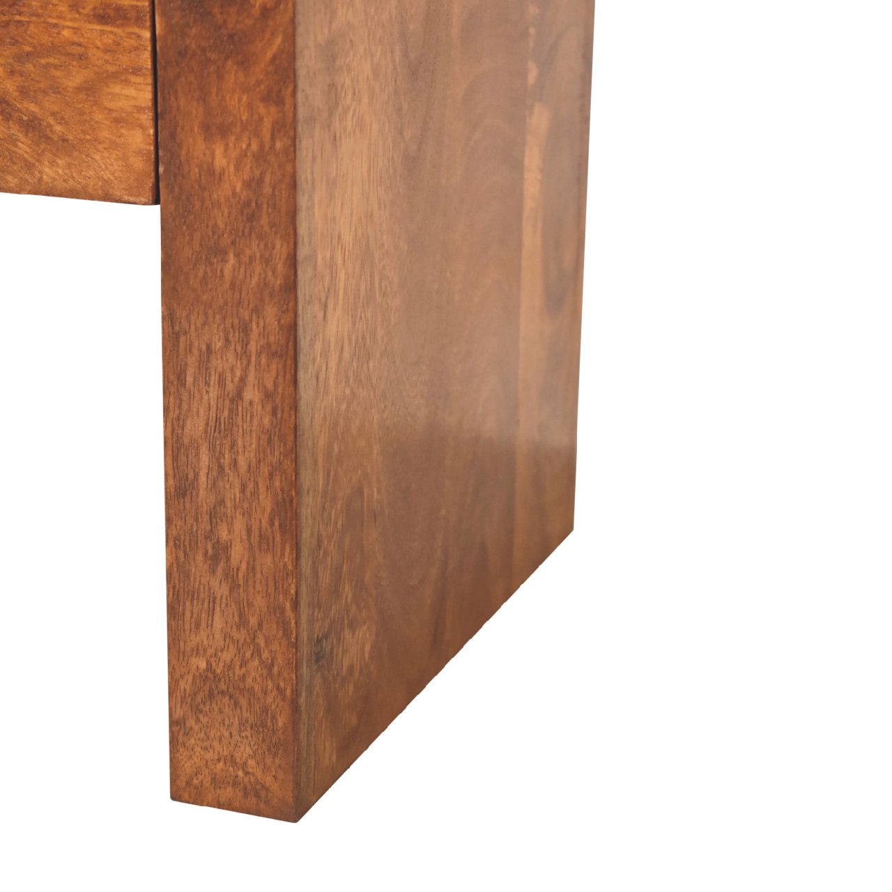 Darcy Chestnut Nightstand - 1 Drawer with Brass Knob