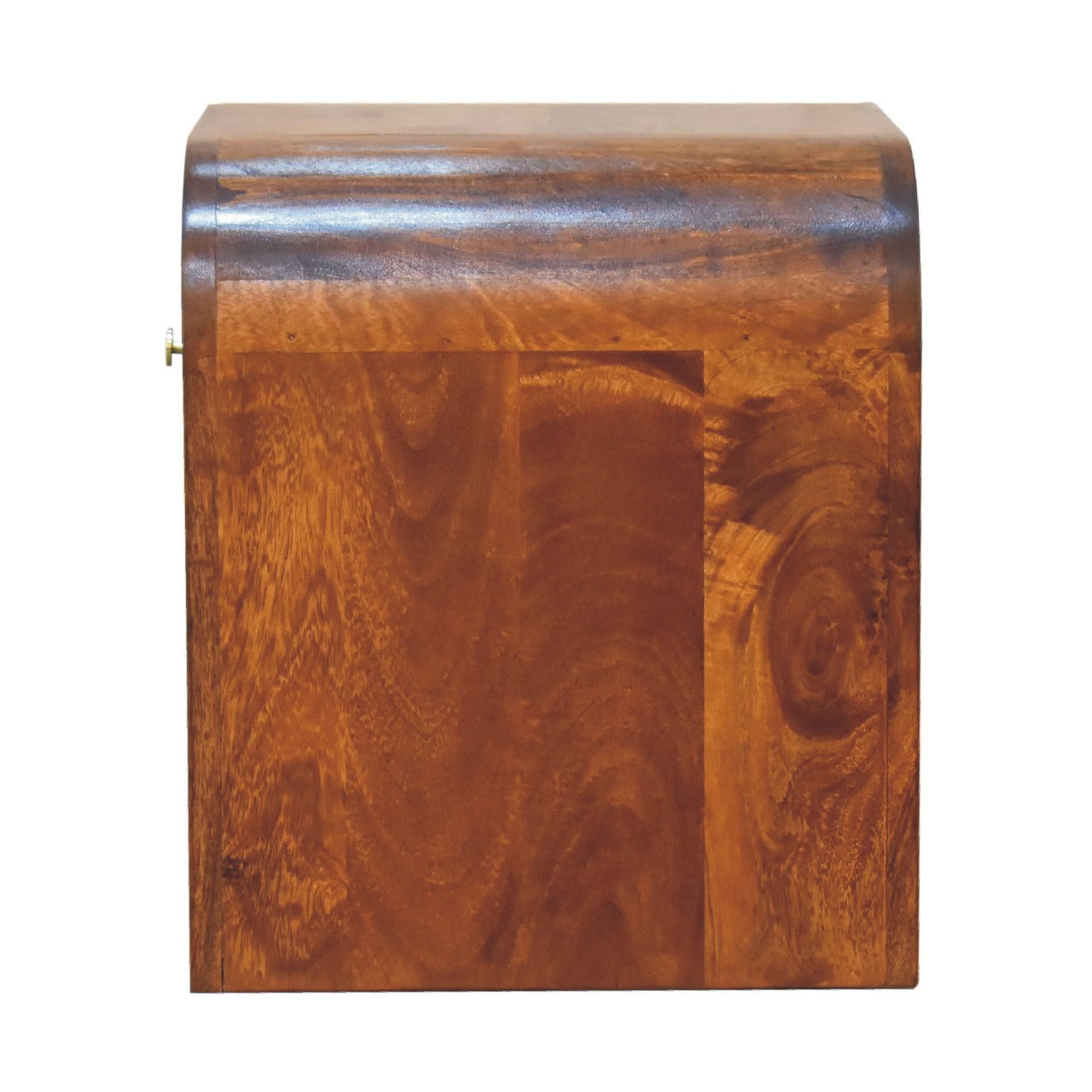 Darcy Chestnut Nightstand - 1 Drawer with Brass Knob