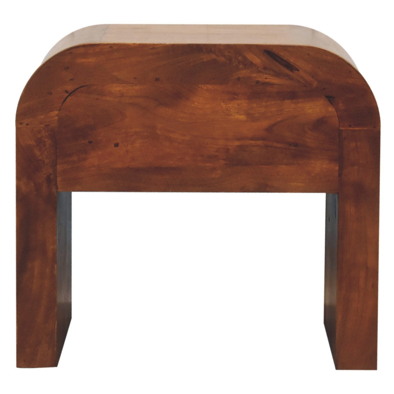 Darcy Chestnut Nightstand - 1 Drawer with Brass Knob