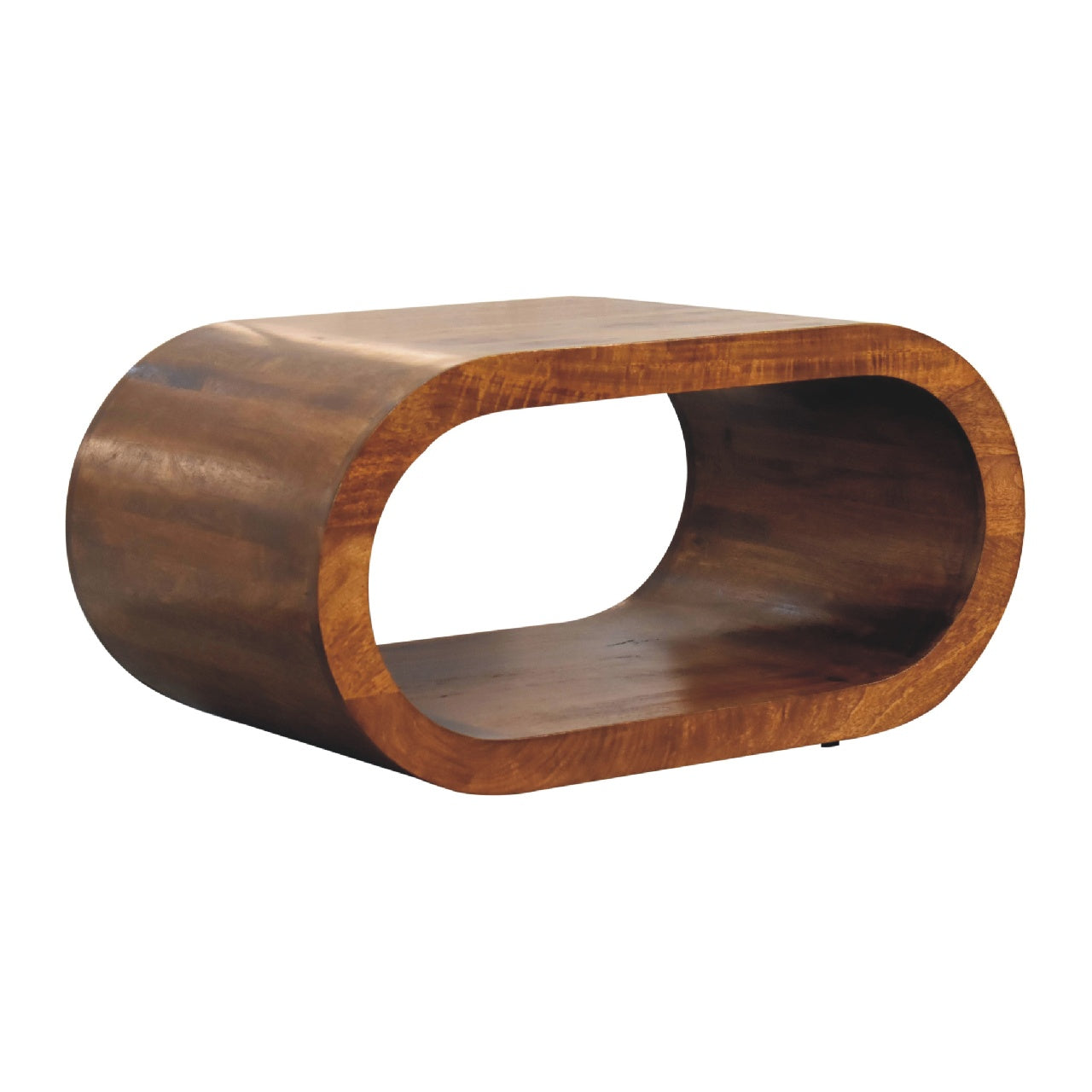 Amaya Coffee Table - Solid Mango Wood Chestnut Finish