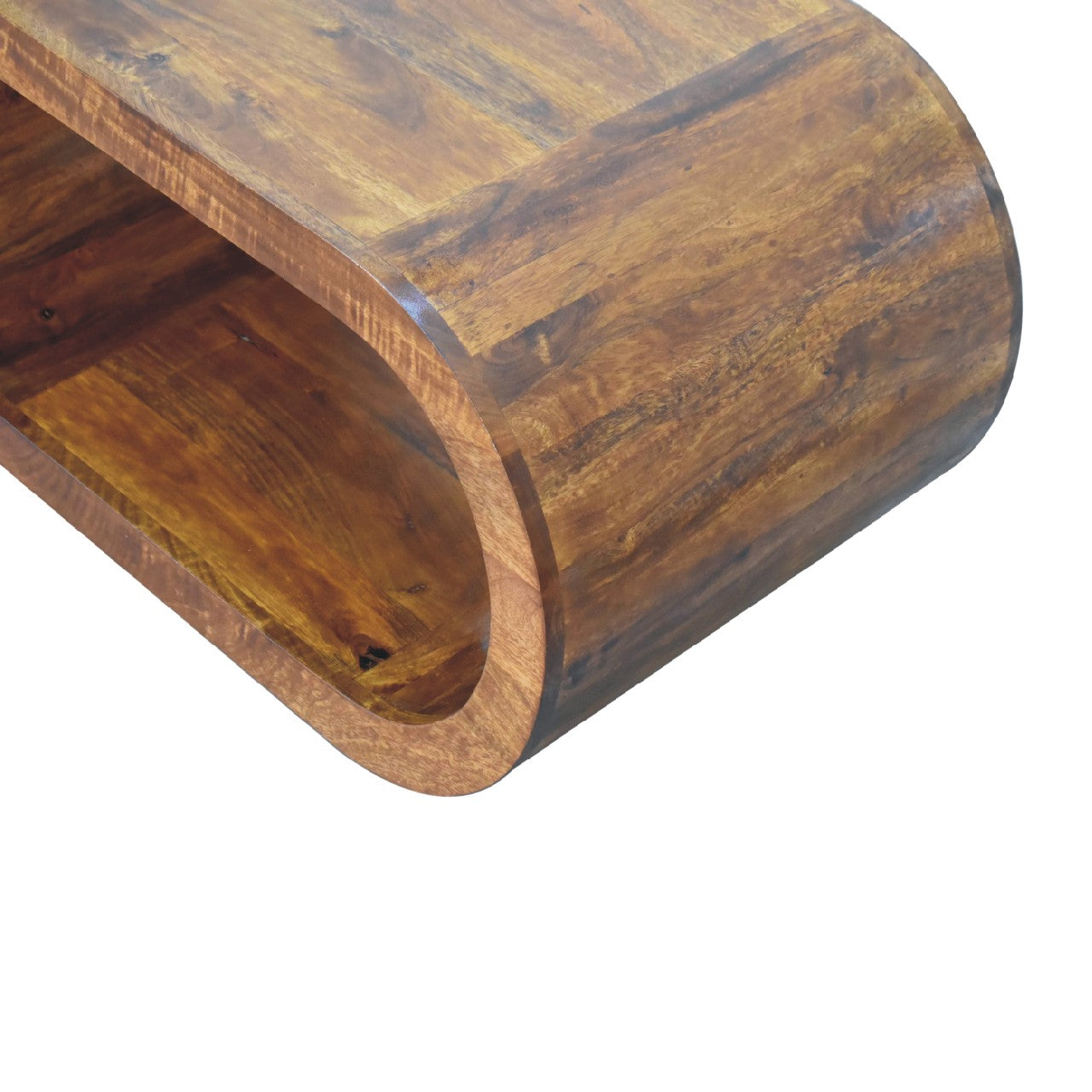 Amaya Coffee Table - Solid Mango Wood Chestnut Finish