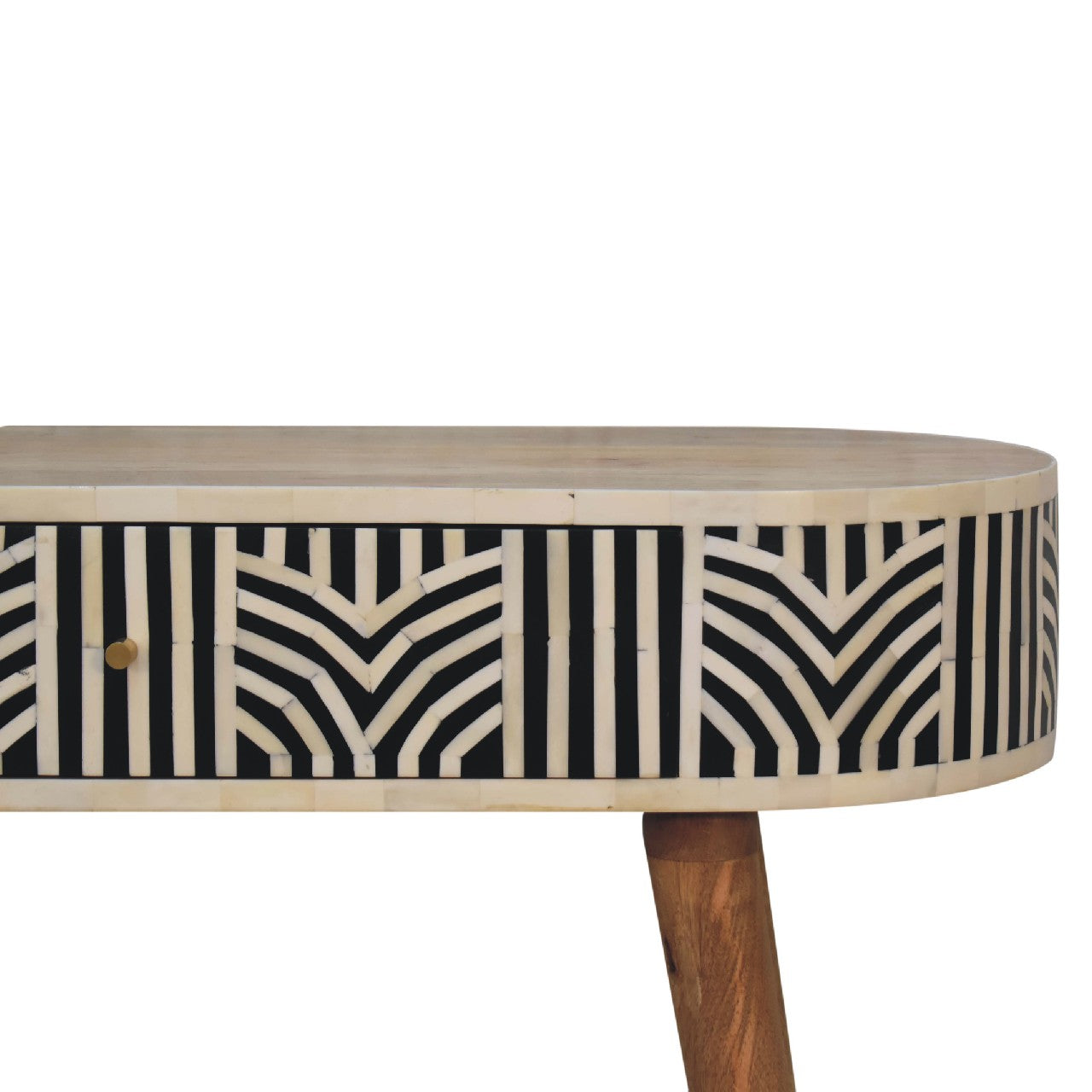 Edessa Bone Inlay Console Table - Solid Mango Wood Nordic Style