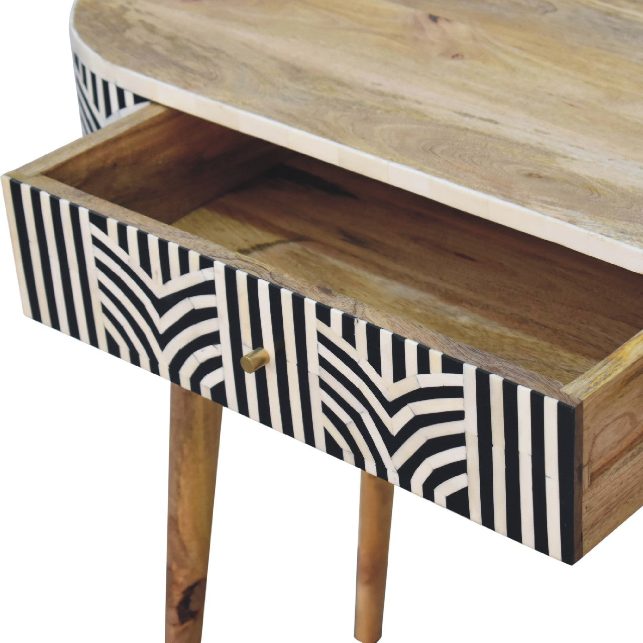 Edessa Bone Inlay Console Table - Solid Mango Wood Nordic Style
