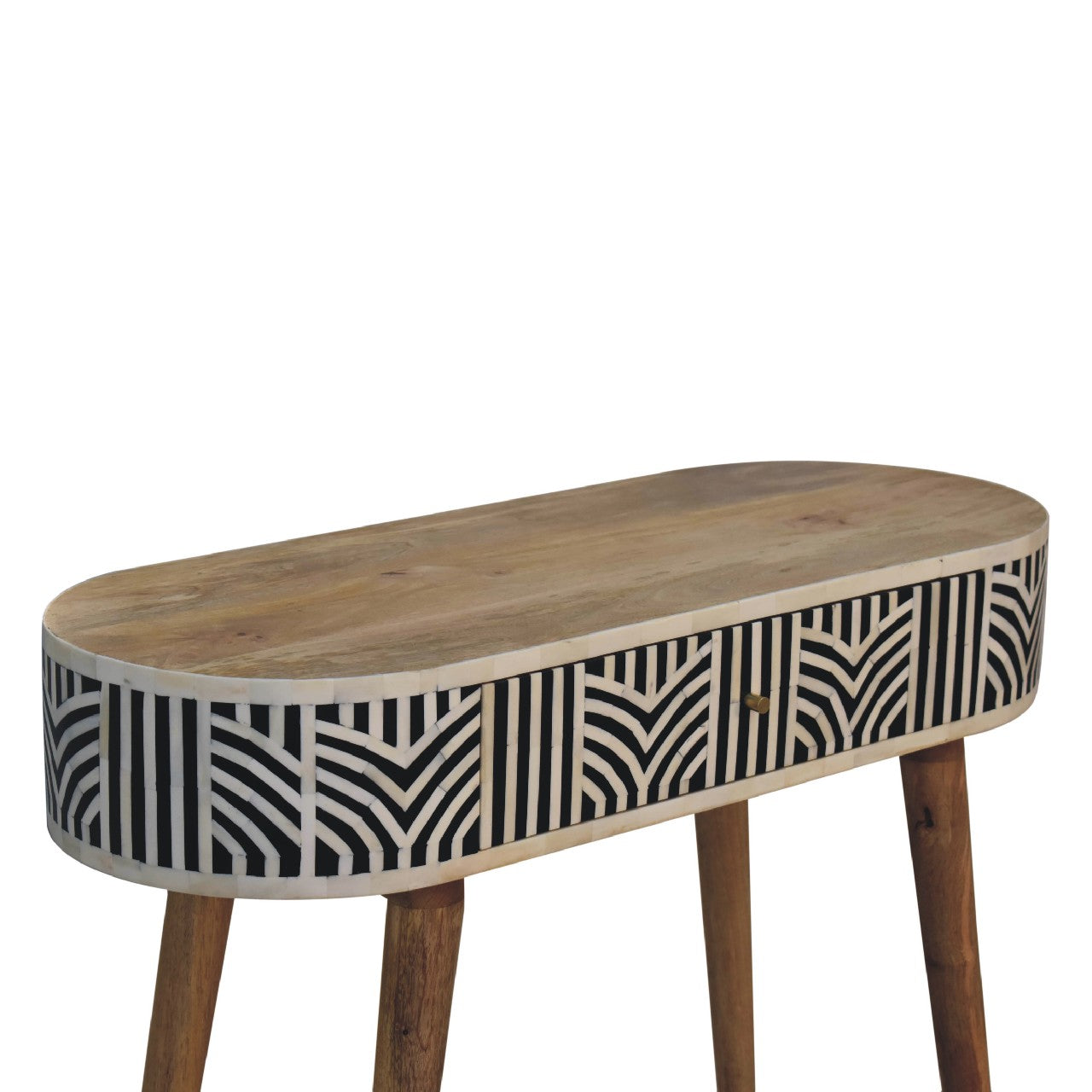 Edessa Bone Inlay Console Table - Solid Mango Wood Nordic Style