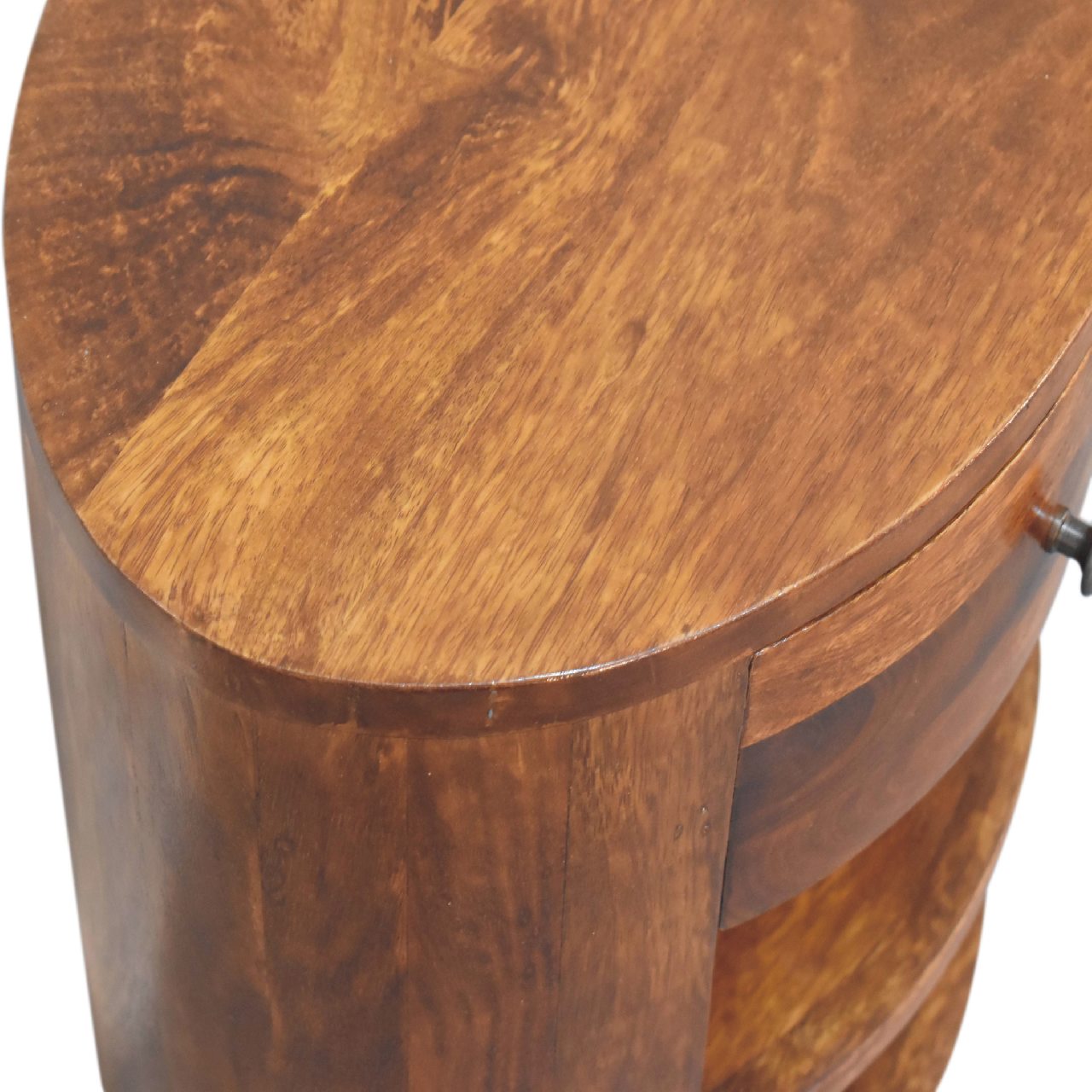 Cortez Nightstand - Solid Mango Wood Chestnut 1-Drawer