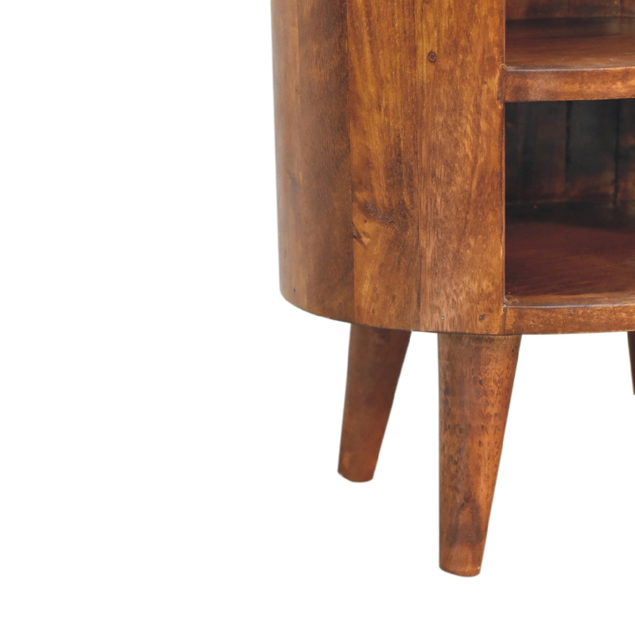 Cortez Nightstand - Solid Mango Wood Chestnut 1-Drawer