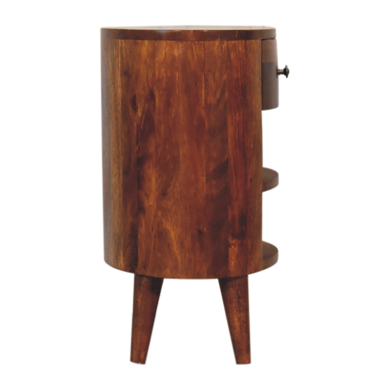 Cortez Nightstand - Solid Mango Wood Chestnut 1-Drawer
