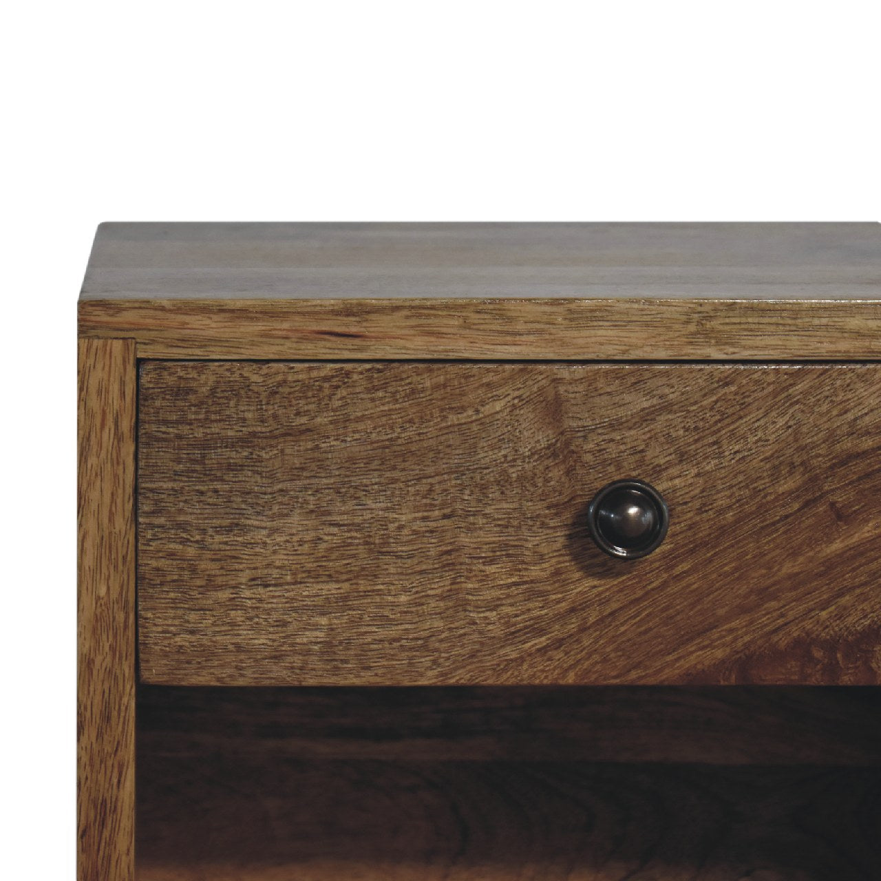 Wall Mounted Mini Classic Nightstand - Solid Mango Wood Oak-ish