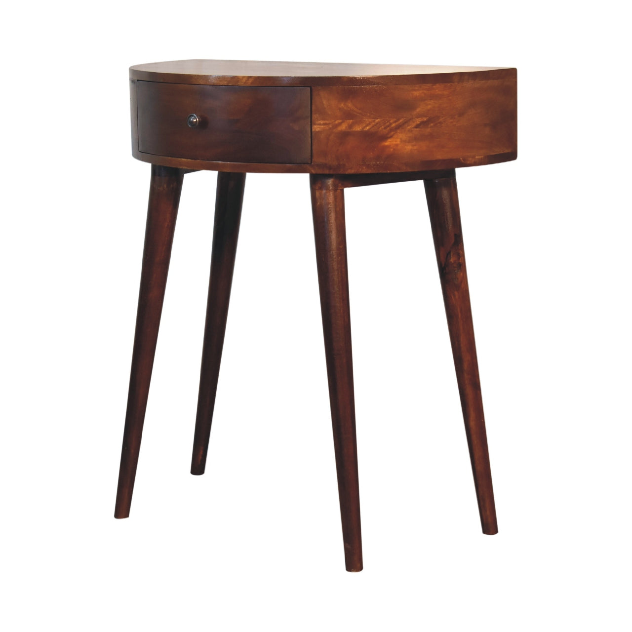 Odyssey Console Table - Solid Mango Wood Chestnut Finish