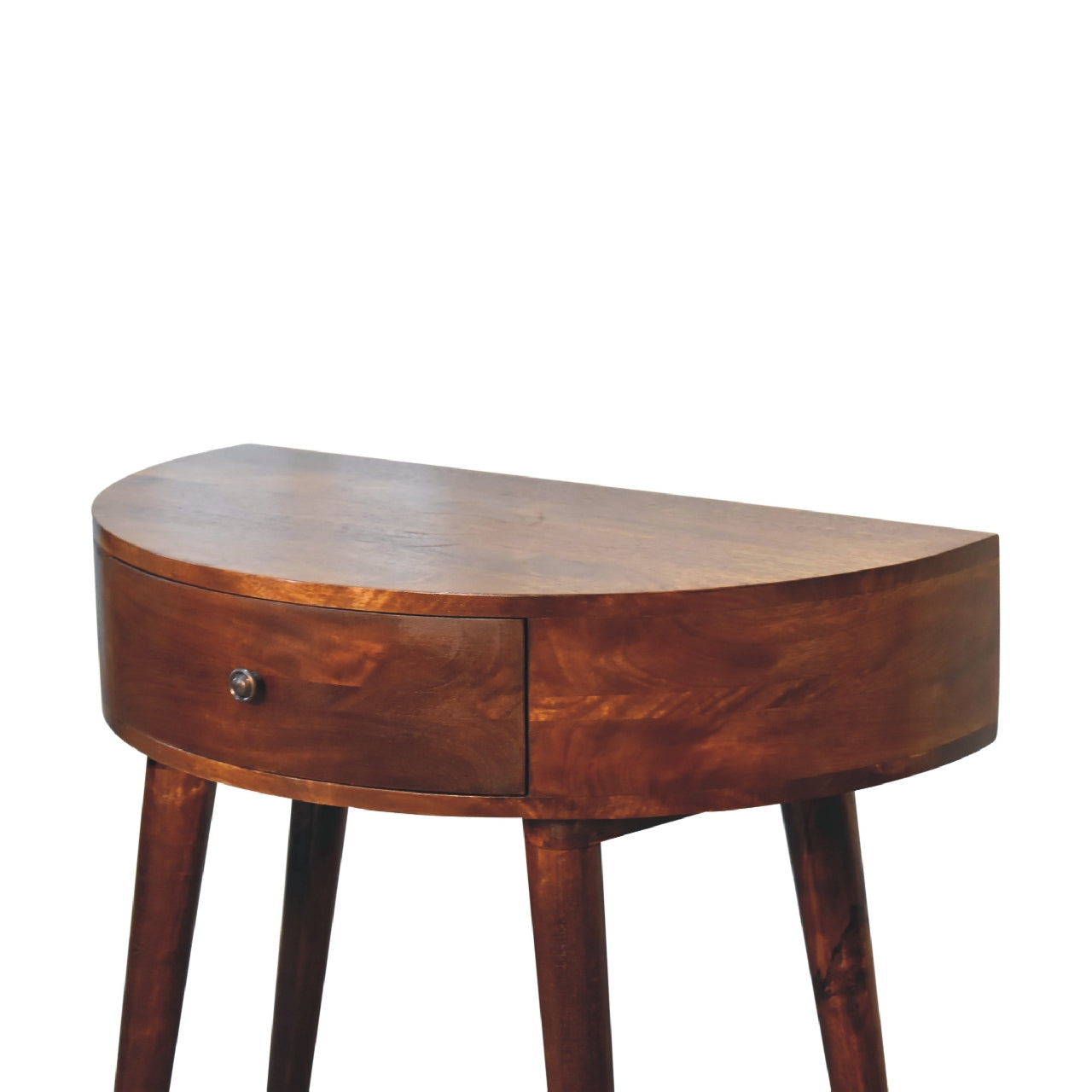 Odyssey Console Table - Solid Mango Wood Chestnut Finish