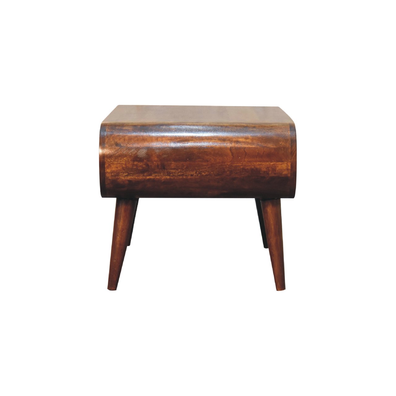 Open Chestnut Coffee Table - Solid Mango Wood Modern Design