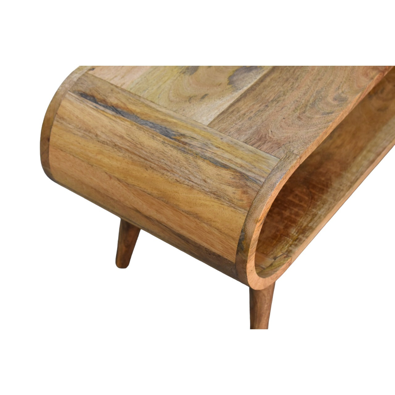 Amaya Nordic Style Solid Mango Wood Coffee Table - Oak Finish