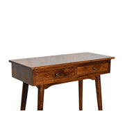 Chestnut Hallway 2-Drawer Console Table - Solid Mango Wood