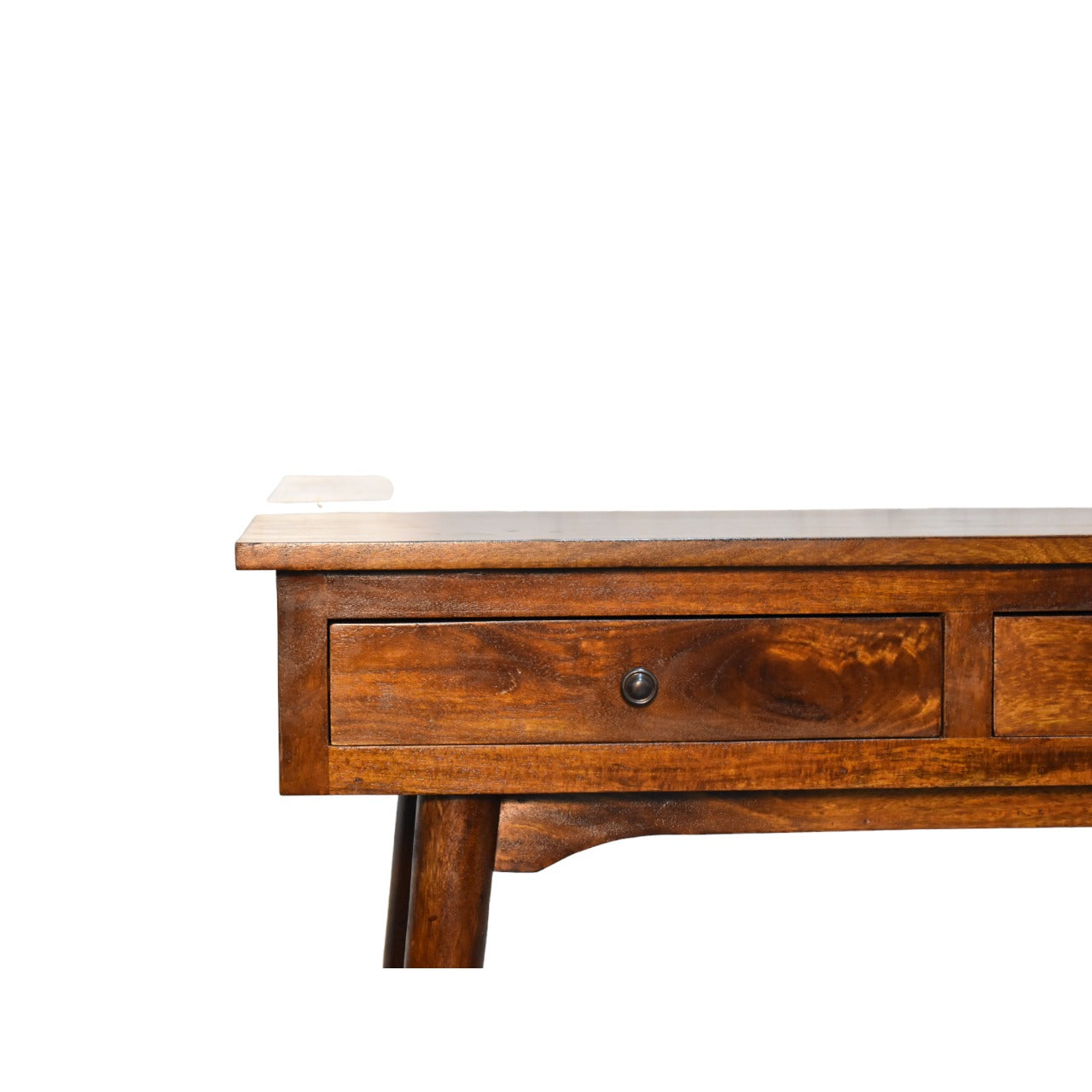 Chestnut Hallway 2-Drawer Console Table - Solid Mango Wood