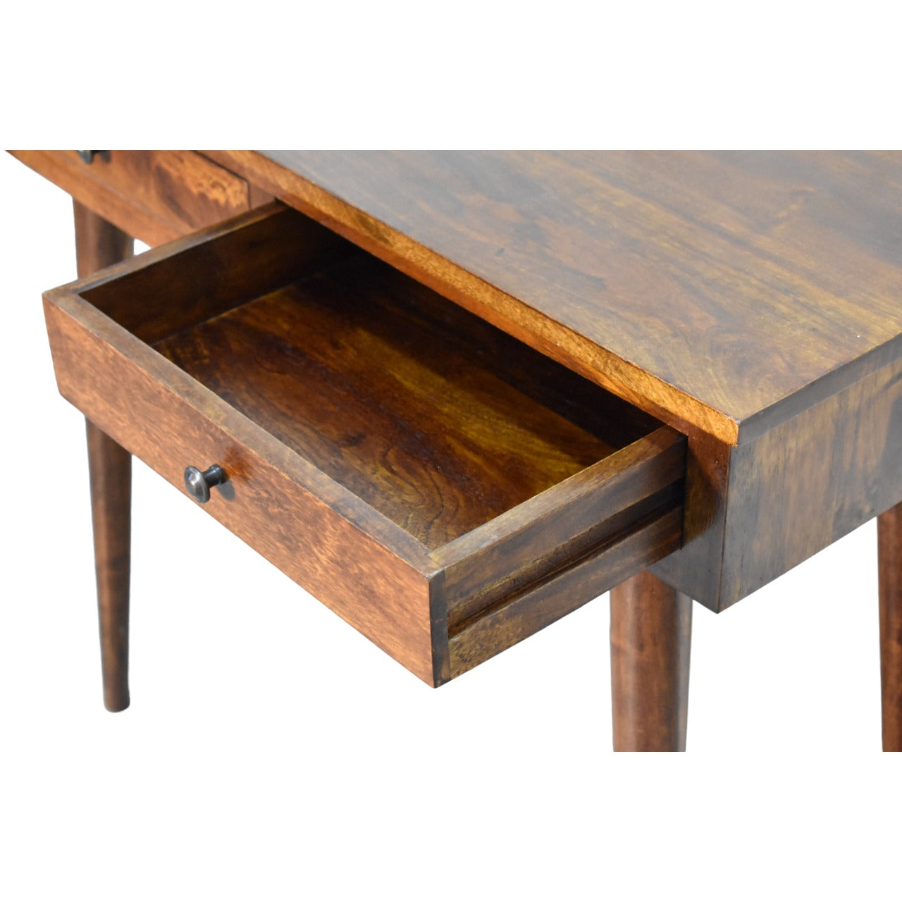 Chestnut Hallway 2-Drawer Console Table - Solid Mango Wood