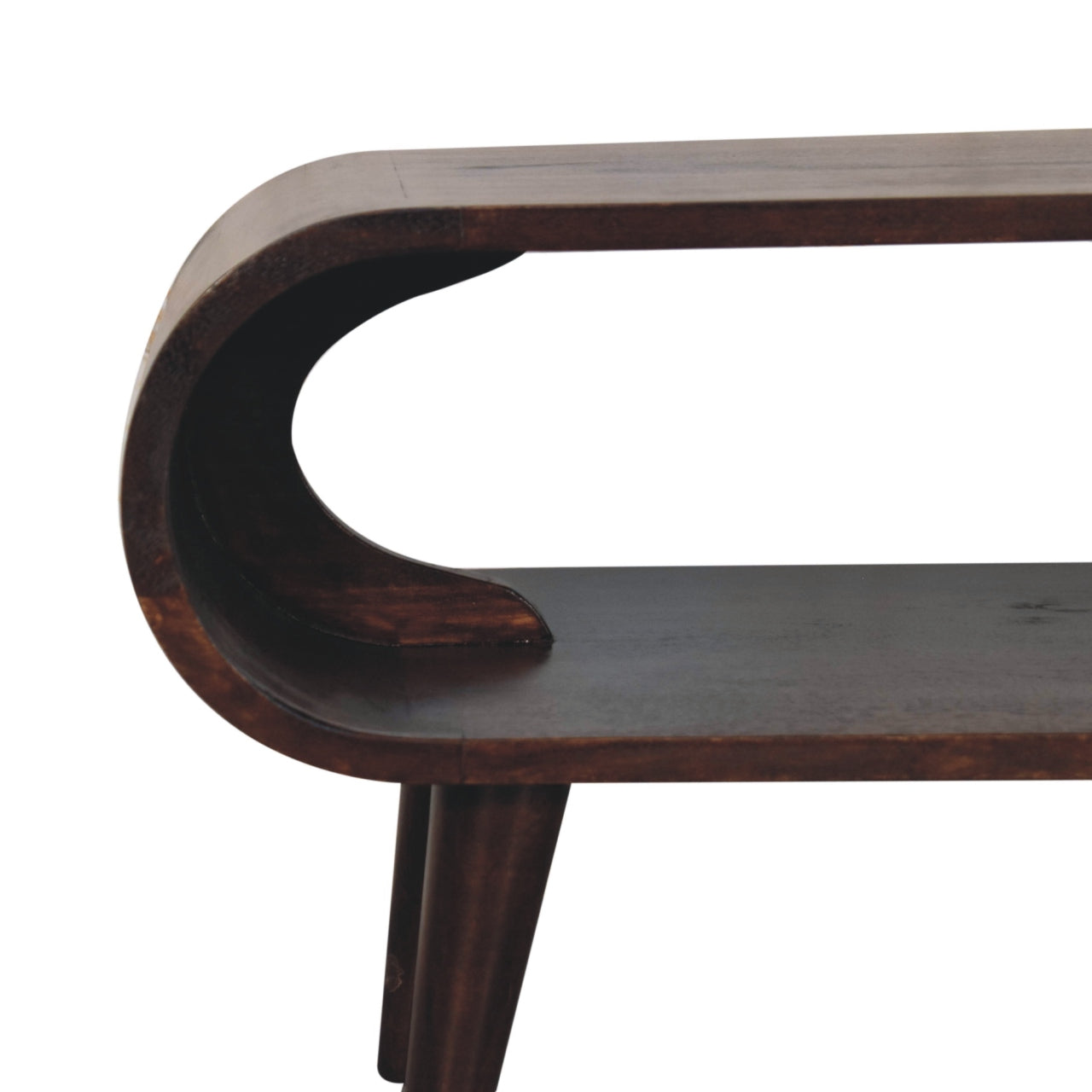 Amaya Walnut Finish Solid Mango Wood Media Unit