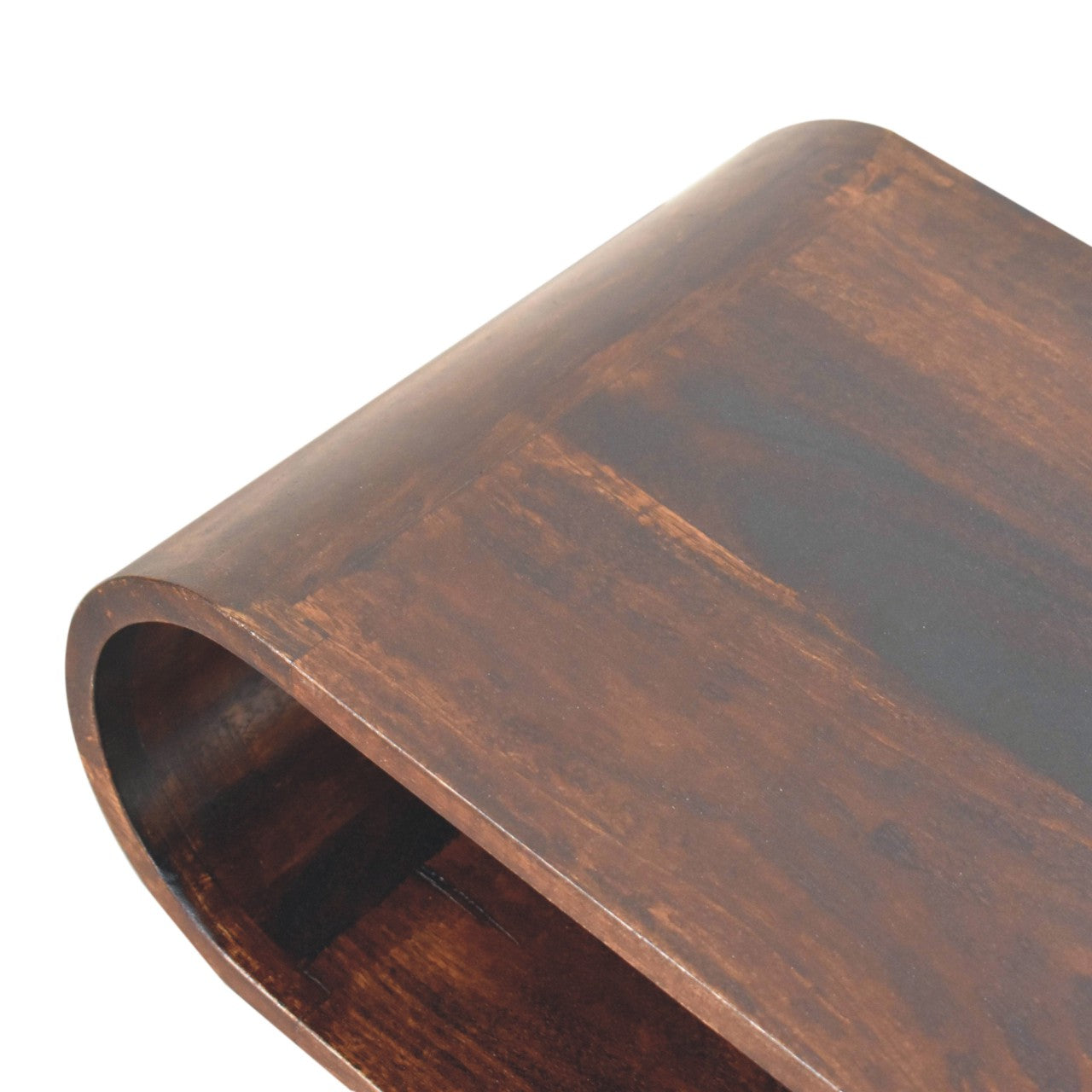 Amaya Walnut Finish Solid Mango Wood Media Unit