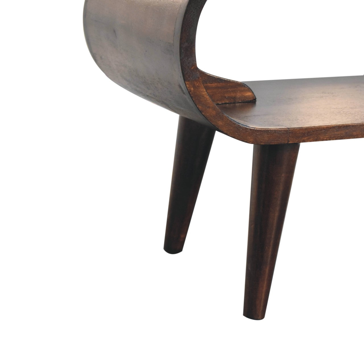 Amaya Walnut Finish Solid Mango Wood Media Unit