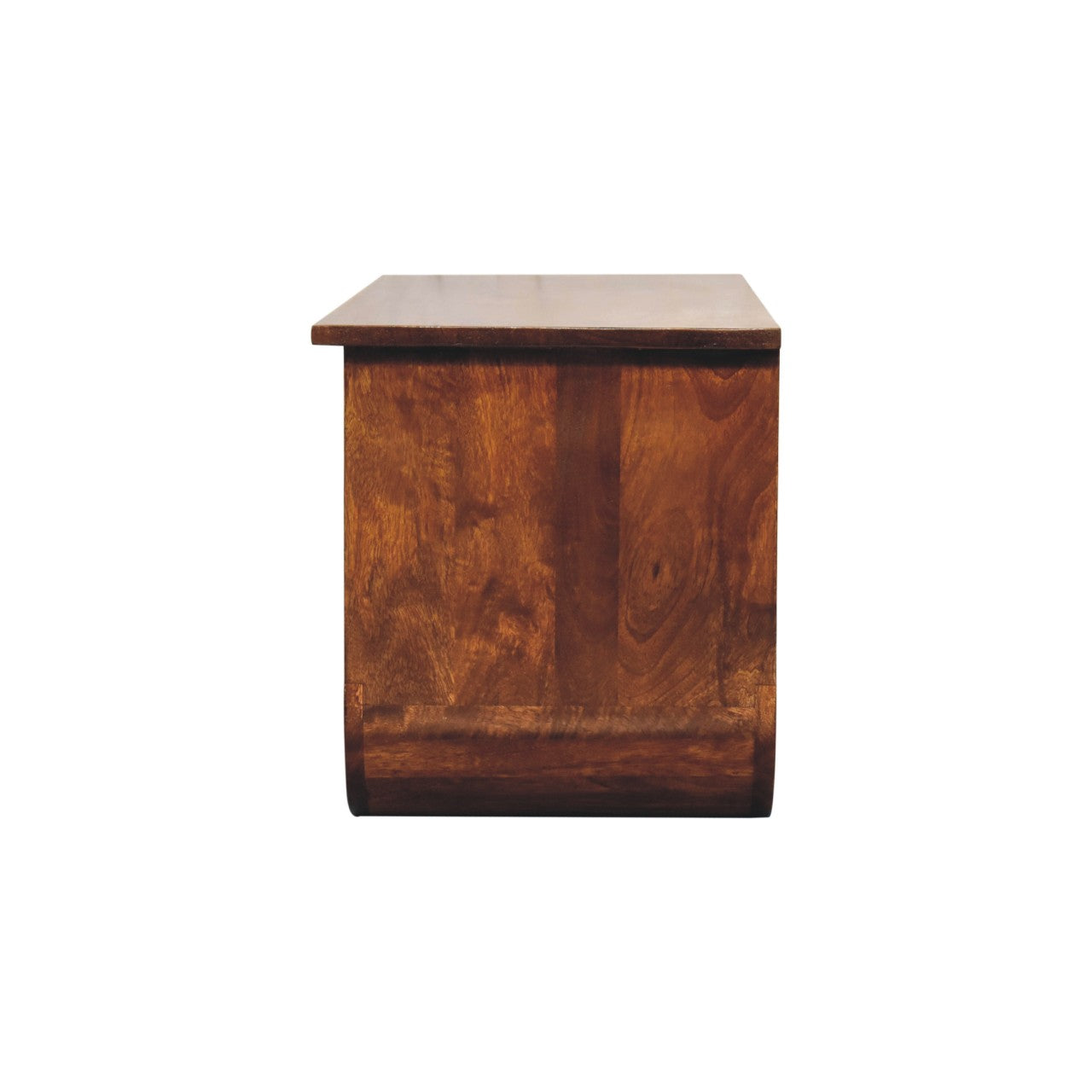 Triple Open Mango Wood Coffee Table - Chestnut Finish