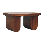 Chunky Chestnut Coffee Table - Solid Mango Wood
