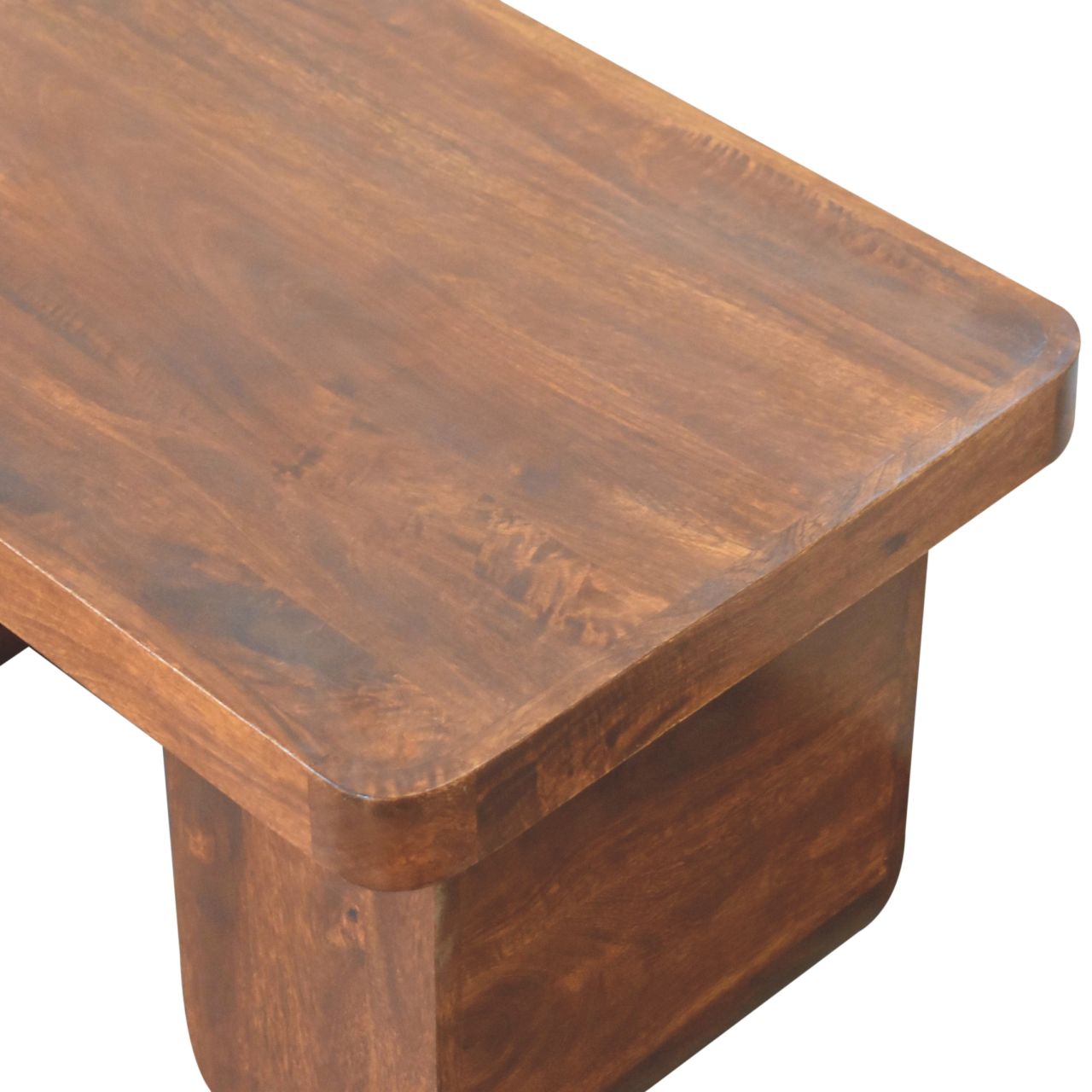 Chunky Chestnut Coffee Table - Solid Mango Wood