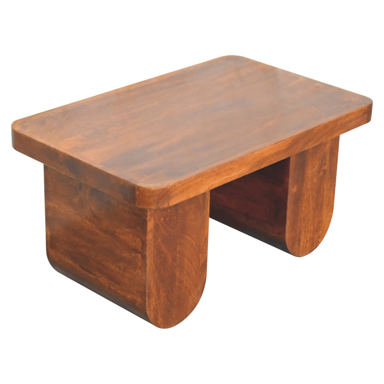 Chunky Chestnut Coffee Table - Solid Mango Wood