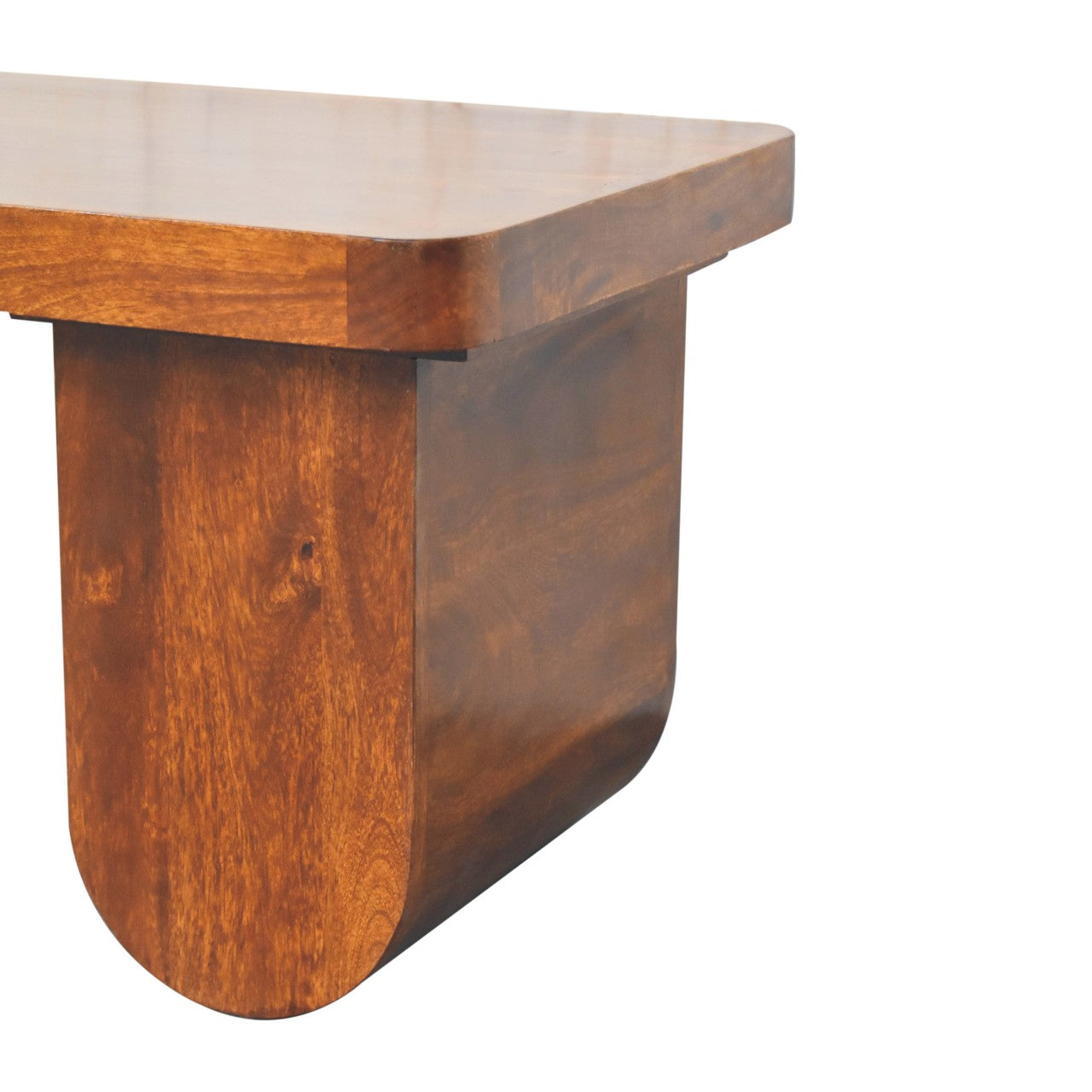 Chunky Chestnut Coffee Table - Solid Mango Wood