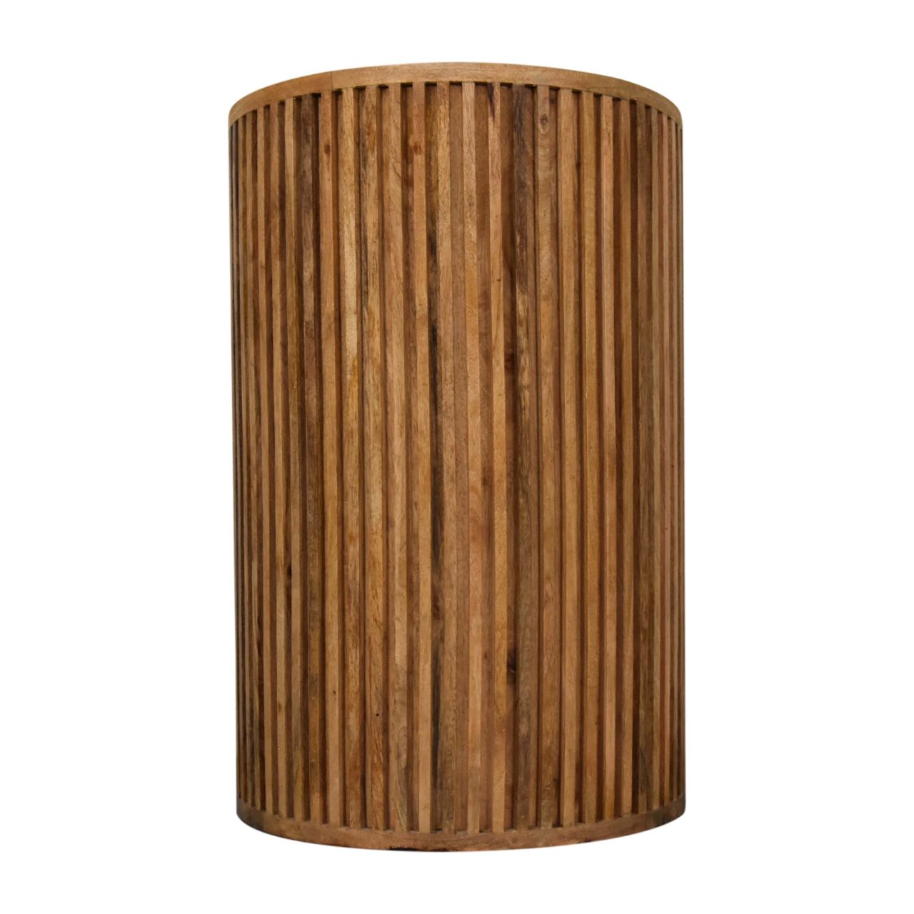 Soba Bedside Table - Solid Mango Wood Oak-ish Finish