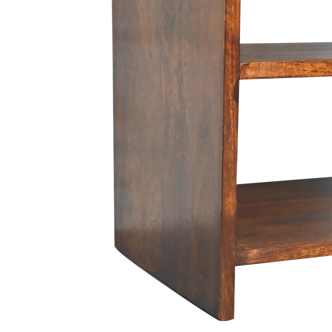 Aspen Bedside Table - Solid Mango Wood Chestnut Finish