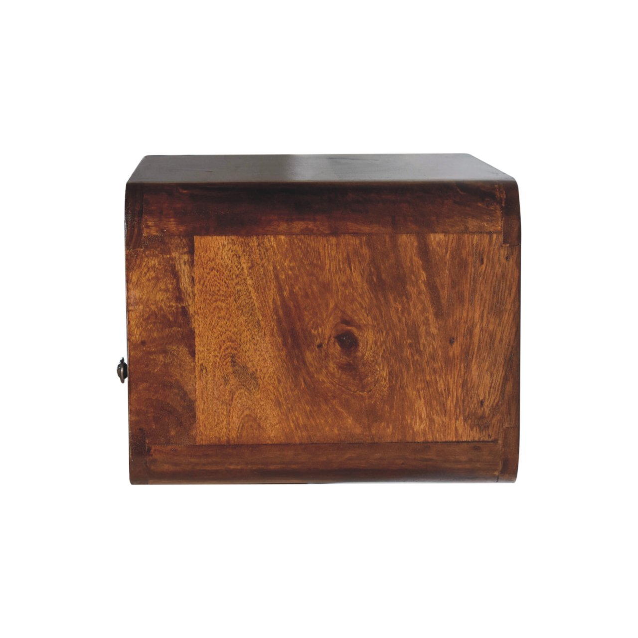 Large Chestnut Floating Bedside Table with Drawer - Mango Wood