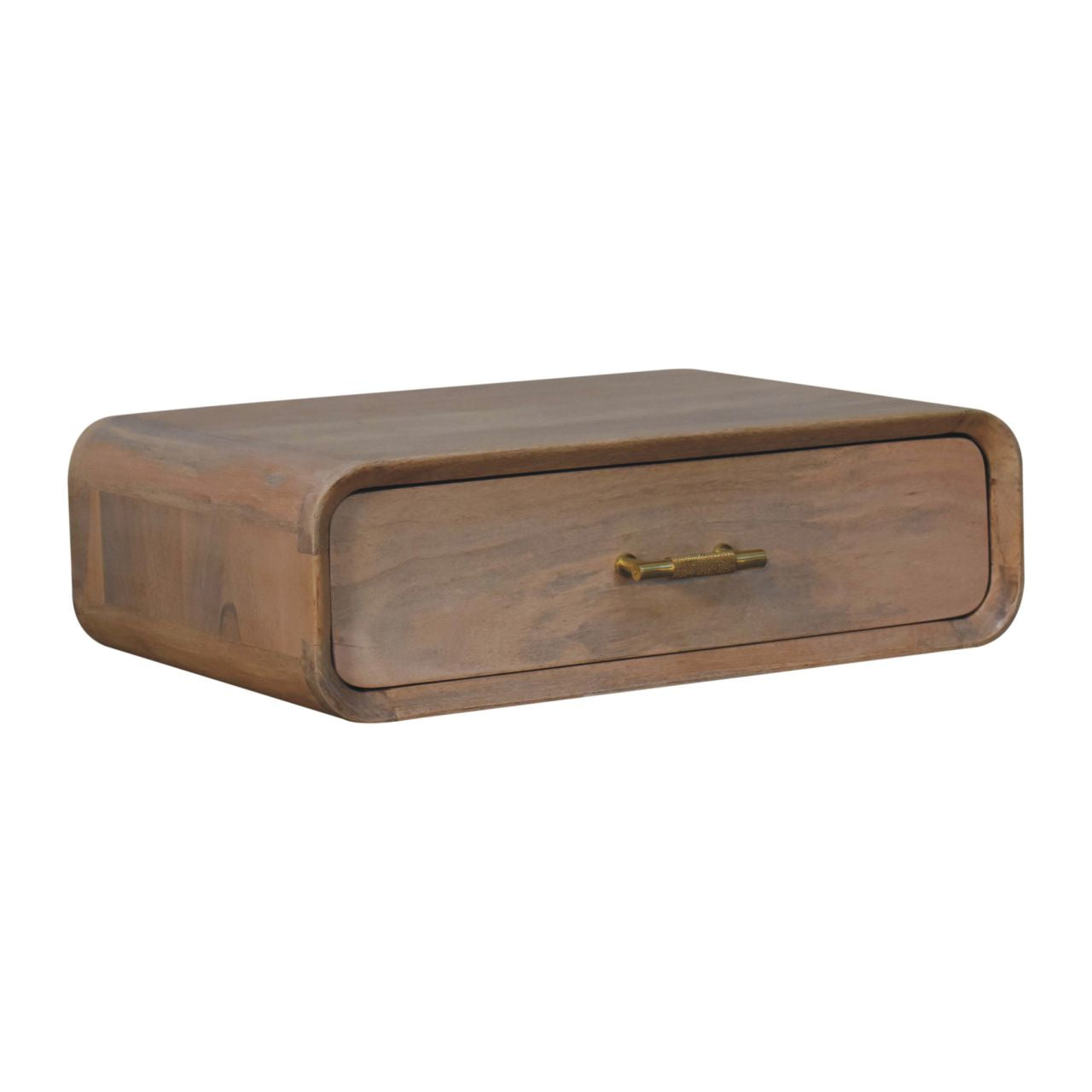 Sonoma T-bar Wall Mounted Bedside Table - Oak-ish Mango Wood