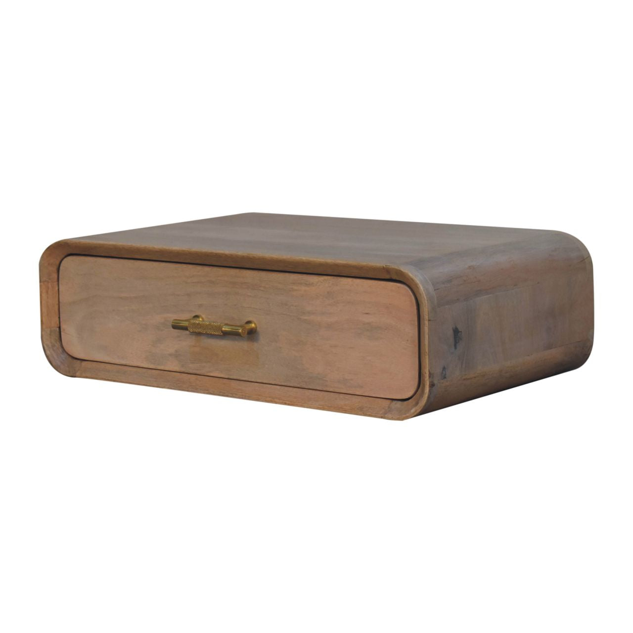 Sonoma T-bar Wall Mounted Bedside Table - Oak-ish Mango Wood