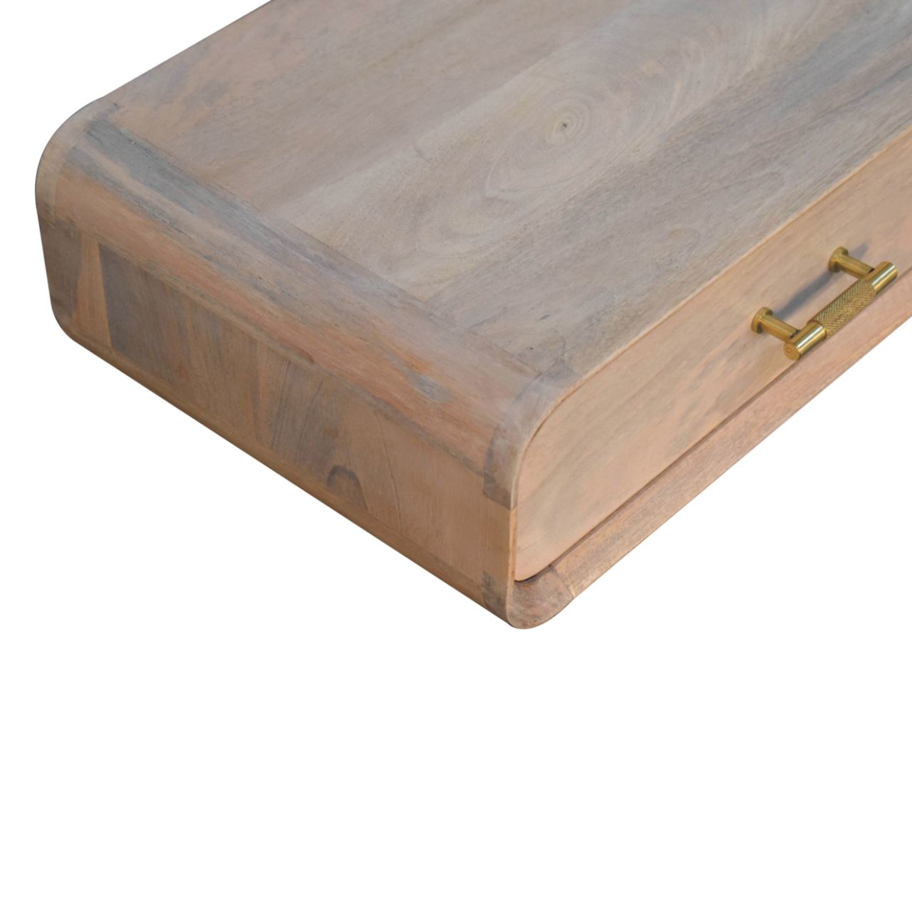 Sonoma T-bar Wall Mounted Bedside Table - Oak-ish Mango Wood
