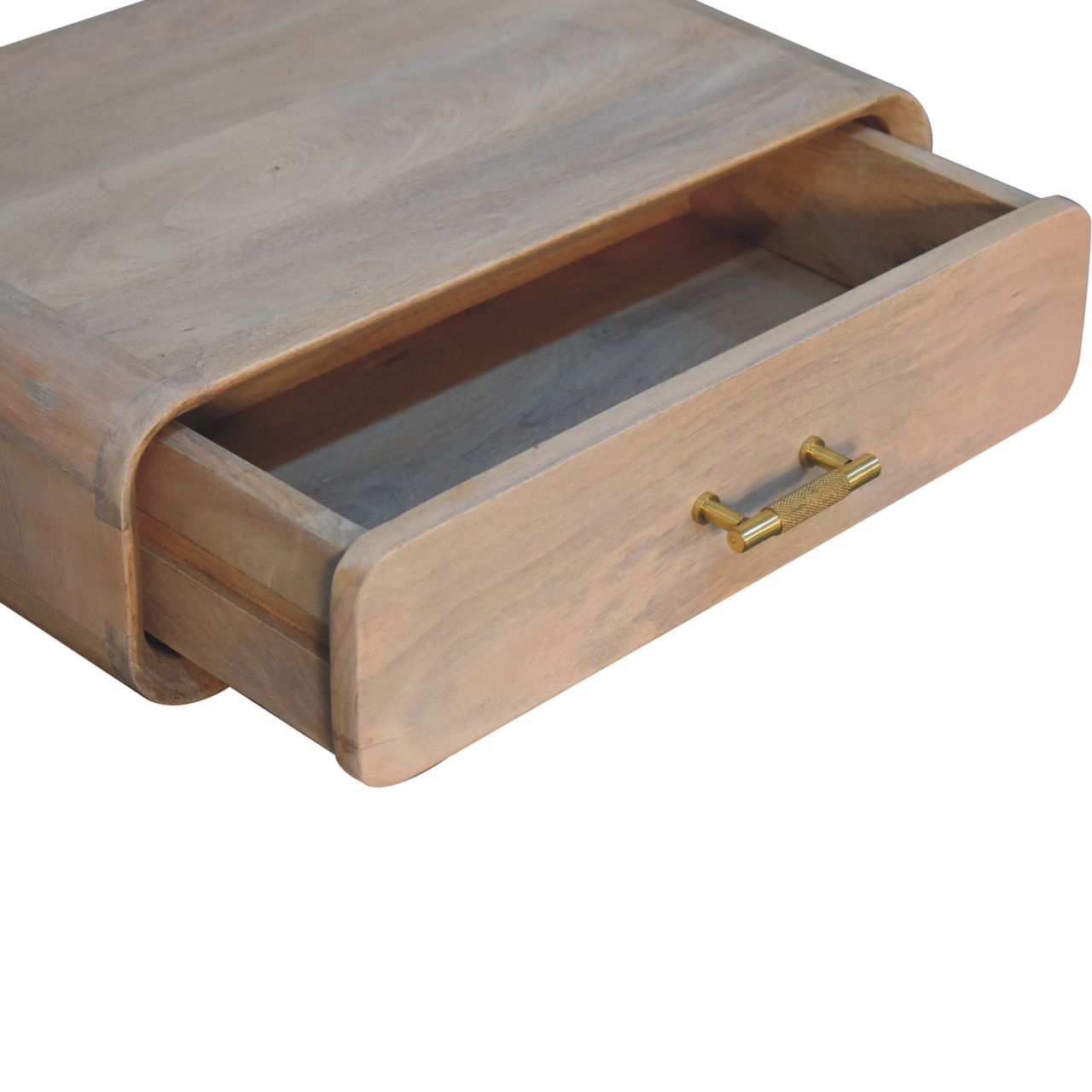 Sonoma T-bar Wall Mounted Bedside Table - Oak-ish Mango Wood