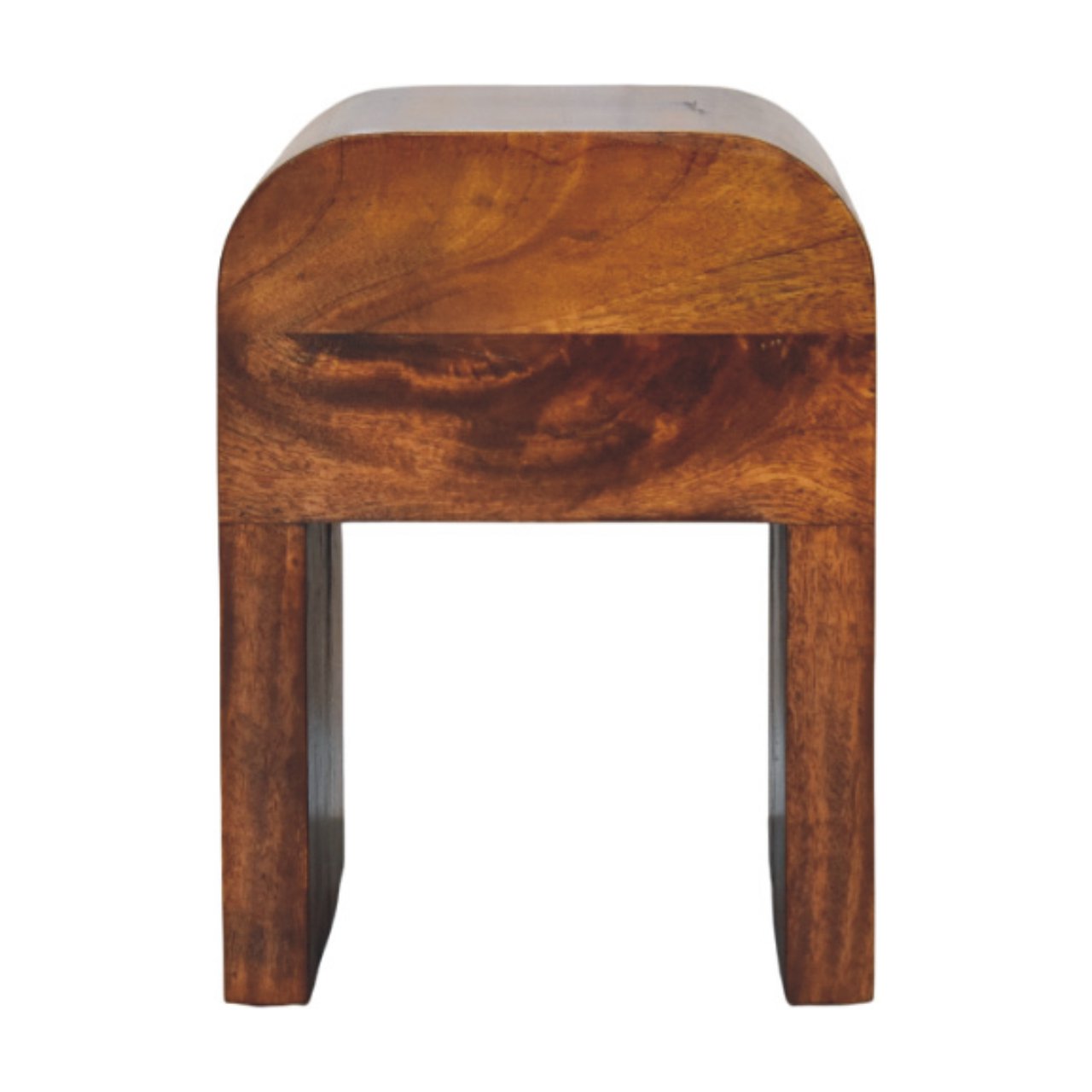 Mini Darcy Chestnut Nightstand - Solid Mango Wood 1-Drawer