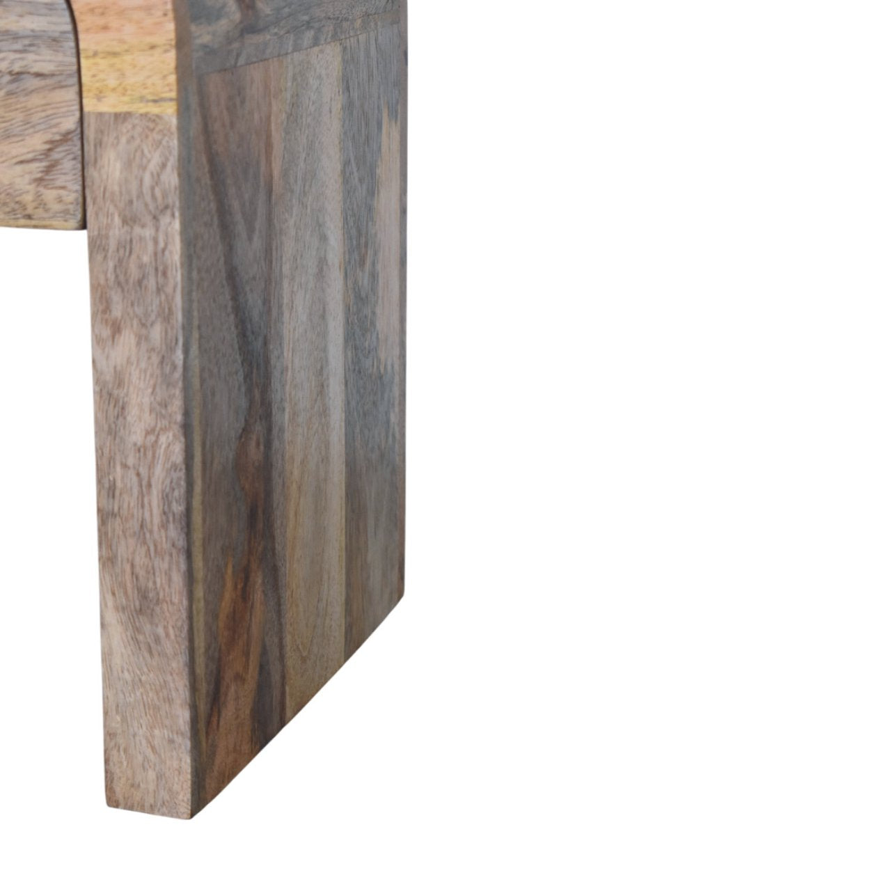 Mini Darcy Nightstand - Solid Mango Wood Oak Finish 1 Drawer