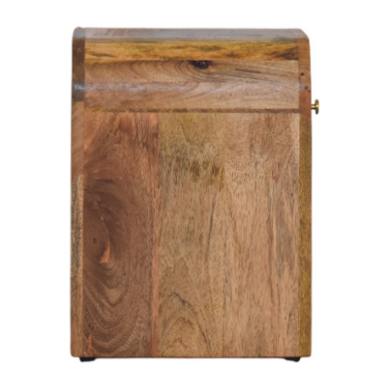 Mini Darcy Nightstand - Solid Mango Wood Oak Finish 1 Drawer
