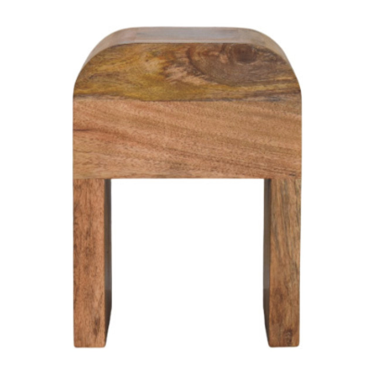 Mini Darcy Nightstand - Solid Mango Wood Oak Finish 1 Drawer