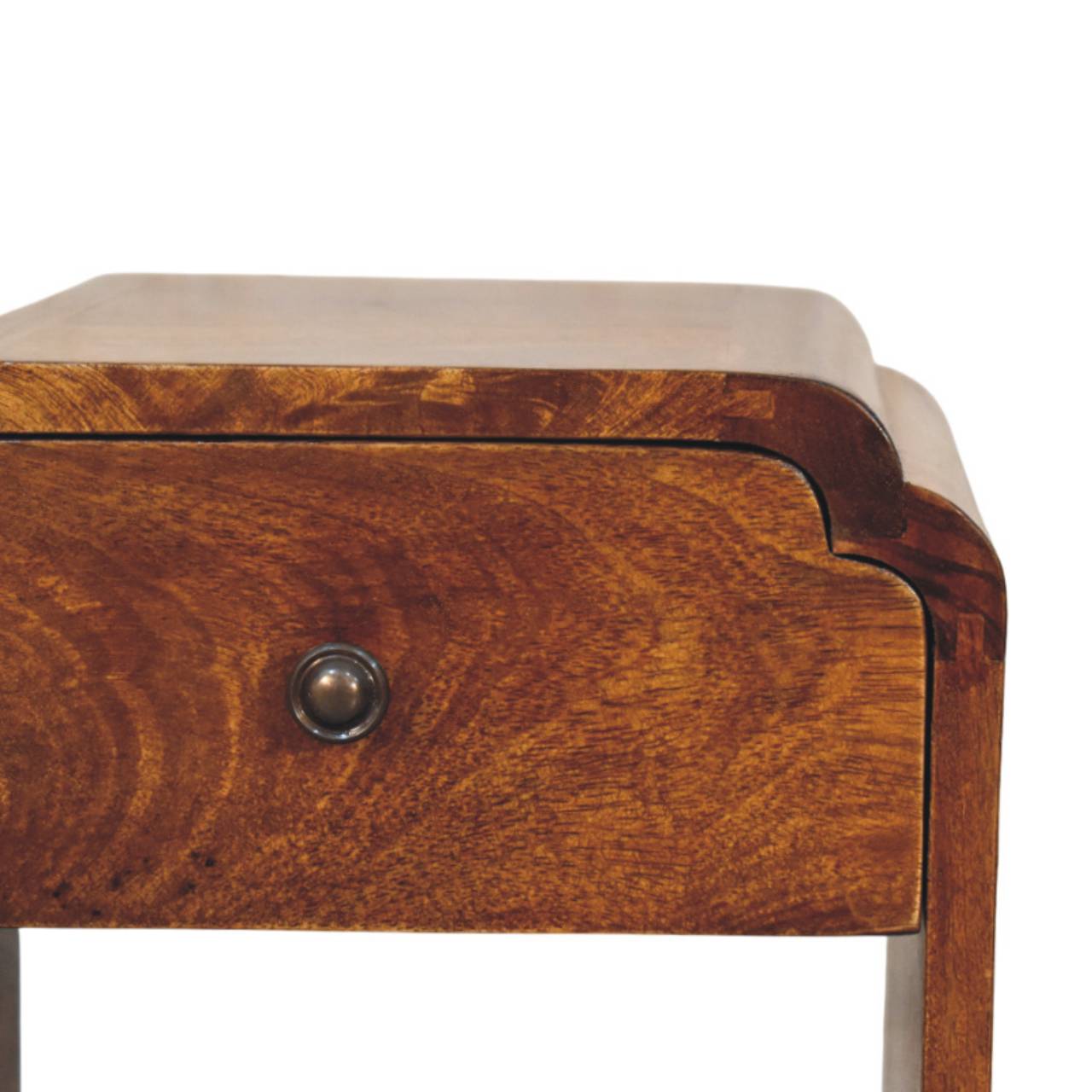 Newton Mini Chestnut Nightstand - Solid Mango Wood with Drawer