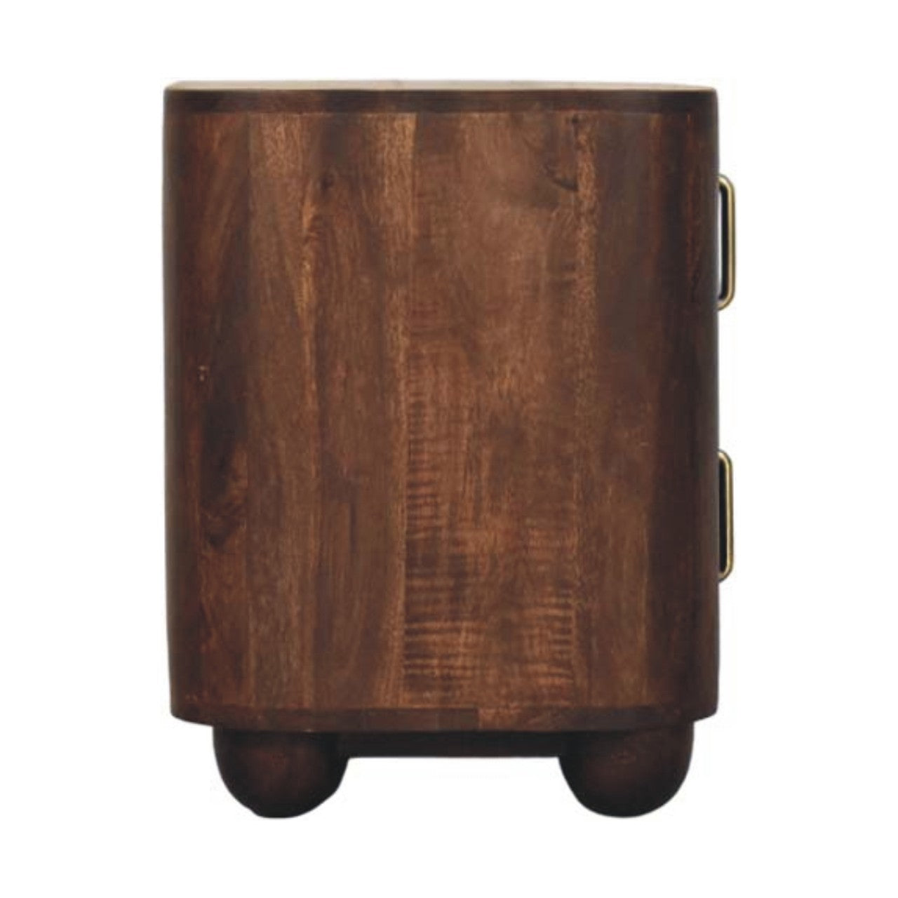 Marlowe Fluted Nightstand - Solid Mango Wood California Walnut