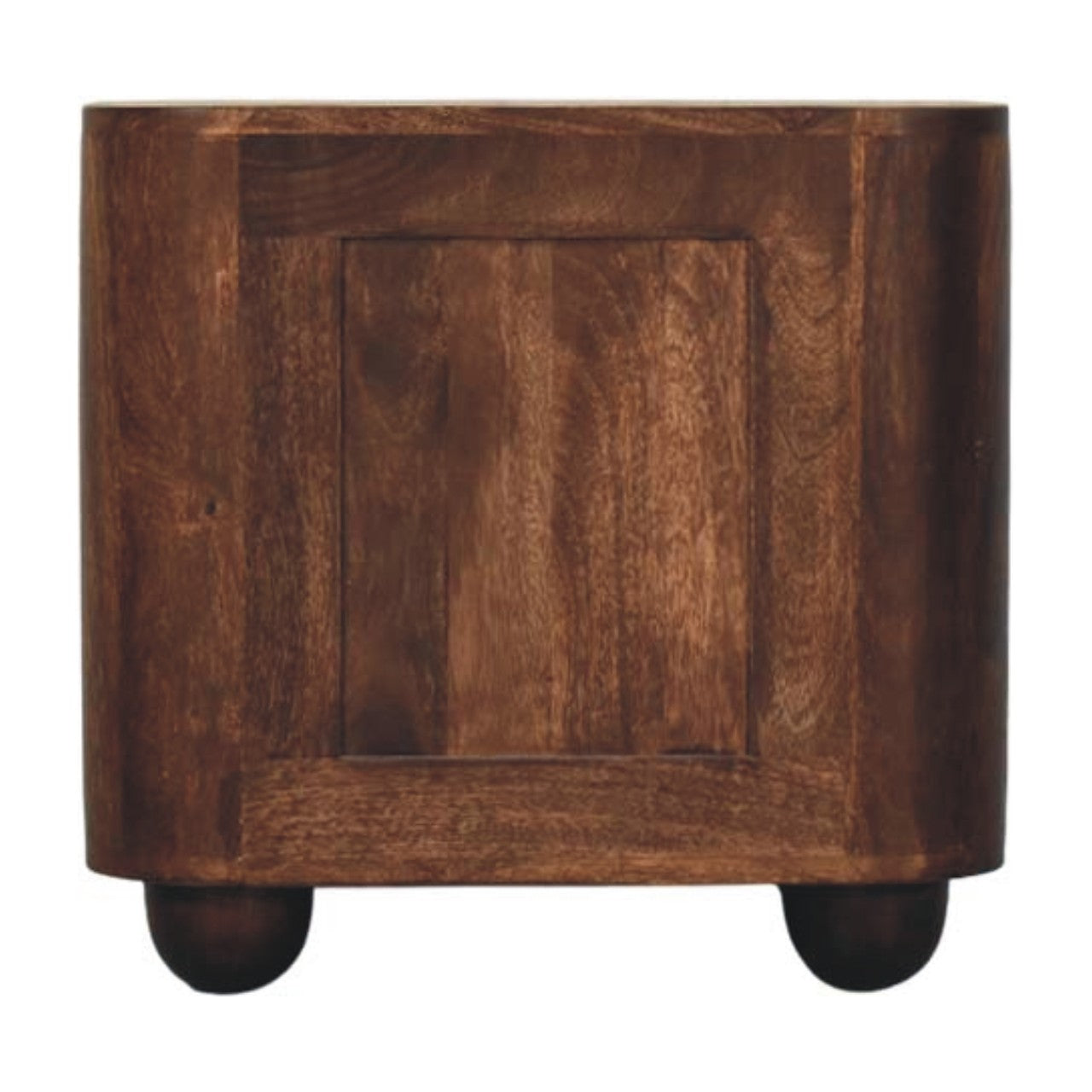 Marlowe Fluted Nightstand - Solid Mango Wood California Walnut