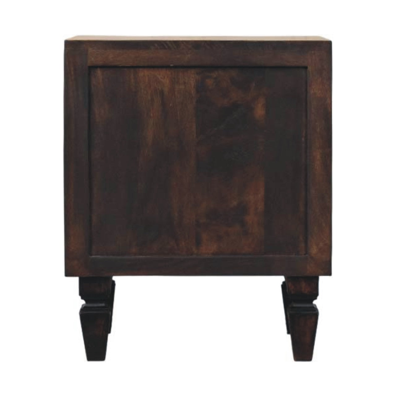 Belmont 2-Drawer Nightstand - Solid Mango Wood Velvet Mocha