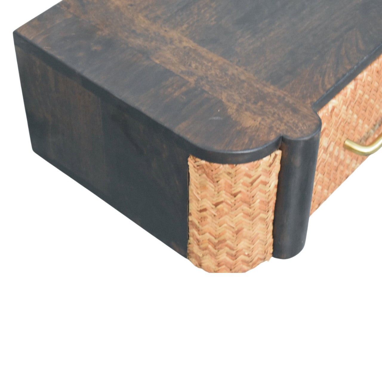 Havana Wall-Mounted Bedside - Mango Wood Velvet Mocha