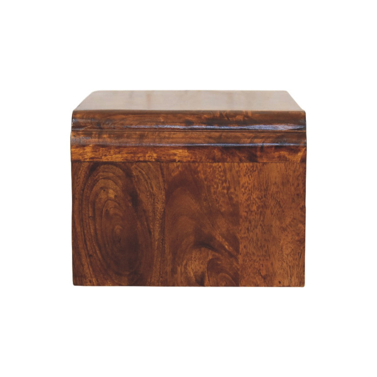 Avora Wall-Mounted Bedside Table - Chestnut Solid Mango Wood