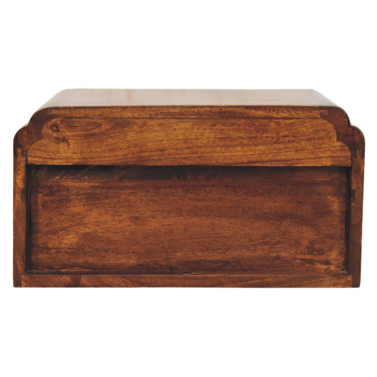 Avora Wall-Mounted Bedside Table - Chestnut Solid Mango Wood