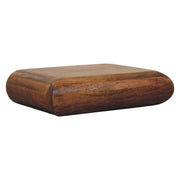 Solis Wall-Mounted Bedside - Amber Oak Solid Mango Wood